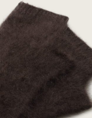 Brushed Cashmere Wrist Warmers