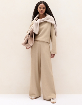 Brushed Cord Wide Leg Trousers