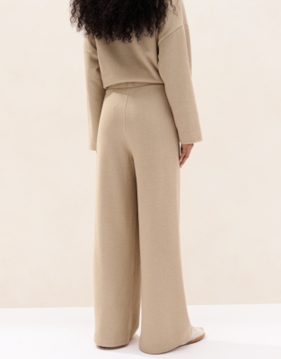 Brushed Cord Wide Leg Trousers