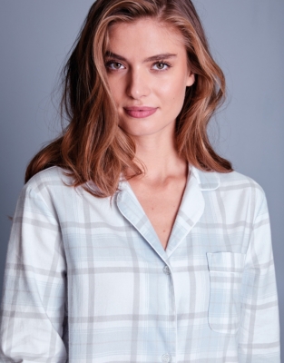 Brushed Cotton Check Nightshirt | Nightwear & Robes Sale | The White ...