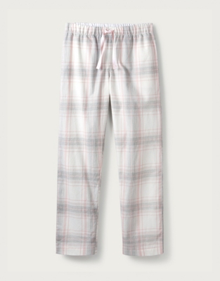 Brushed Cotton Check Pajama Bottoms Pajamas The White Company US