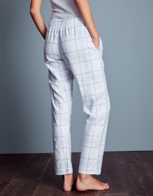 Brushed Cotton Check Pyjama Bottoms Nightwear & Robes Sale The