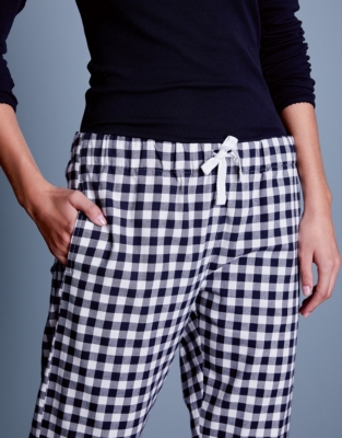 Brushed Cotton Gingham Pyjama Bottoms | Nightwear & Robes Sale | The ...