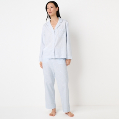 Brushed Cotton Heart Print Pyjama Set