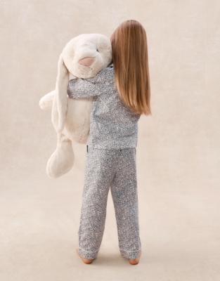 Brushed Cotton Relaxed Fit Traditional Petunia Pyjamas (2–12yrs)