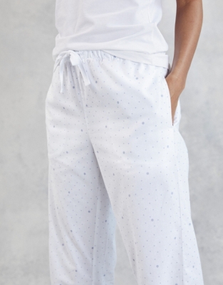 Brushed Cotton Scattered Spot Pyjama Bottoms Nightwear & Robes Sale