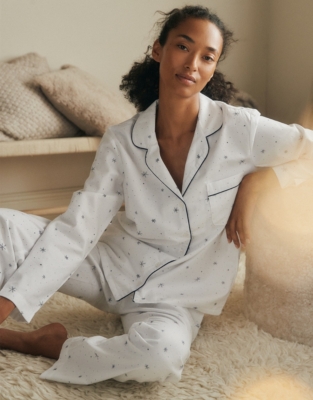 White company best sale star pyjamas