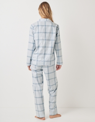 Brushed Cotton Sparkle Checked Pyjama Set