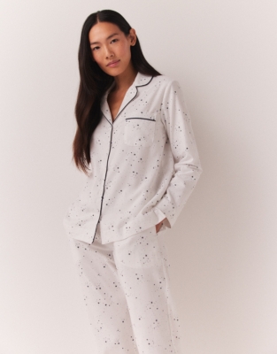 Brushed Cotton Star Print PJ Top