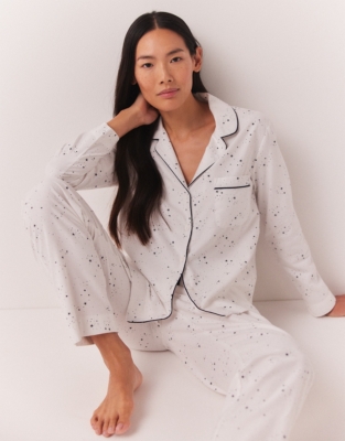 Brushed Cotton Star Print PJ Top