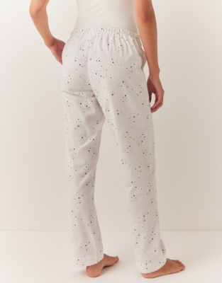 Brushed Cotton Star Print Pyjama Bottoms New In Nightwear The White