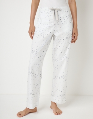 Brushed Cotton Star Print Pyjama Bottoms