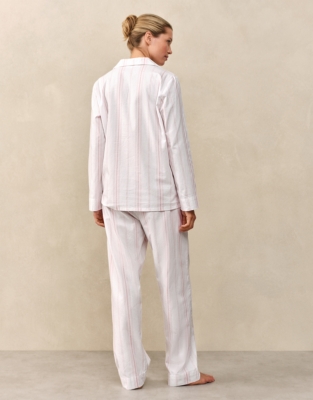 Brushed Cotton Stripe Classic Pyjama Set