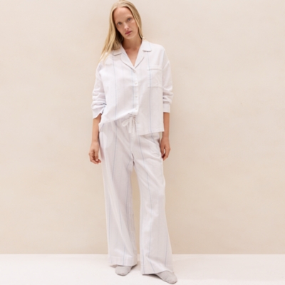 Brushed-Cotton Stripe Pyjama Bottoms