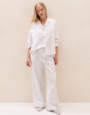 Brushed-Cotton Stripe Pyjama Bottoms