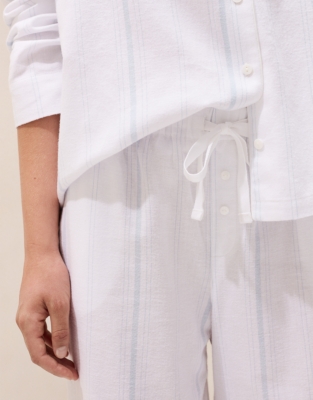 Brushed-Cotton Stripe Pyjama Bottoms