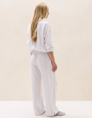 Brushed-Cotton Stripe Pyjama Bottoms