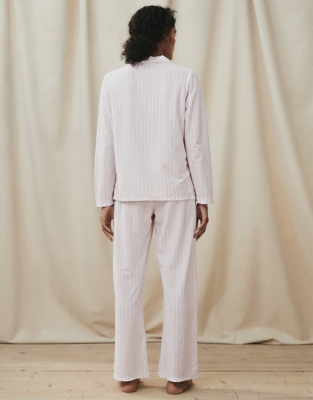 Brushed Cotton Stripe Pyjama Set | Nightwear & Robes Sale | The White ...