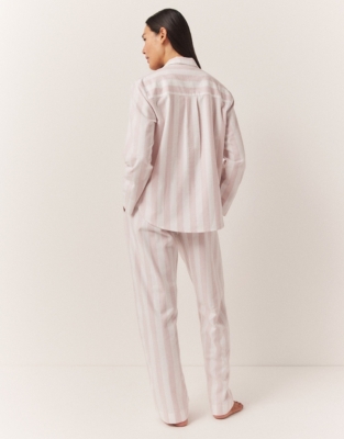 Brushed Cotton Wide Stripe Pyjama Set