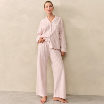Brushed Jersey Stripe Relaxed Pyjama Set