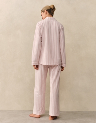 Brushed Jersey Stripe Relaxed Pyjama Set