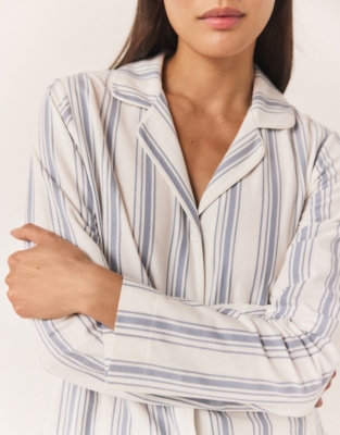 Brushed Jersey Wide Stripe Pyjama Set