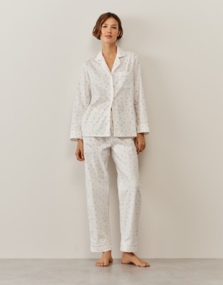 Brushed Organic Cotton Berry Print Classic Pyjama Set