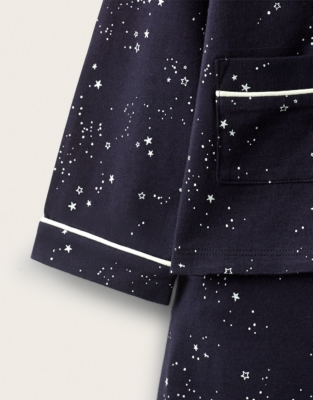Brushed Organic-Cotton Classic Fit Glow In The Dark Pyjamas (1–12yrs)