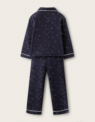 Brushed Organic-Cotton Classic Fit Glow In The Dark Pyjamas (1–12yrs)