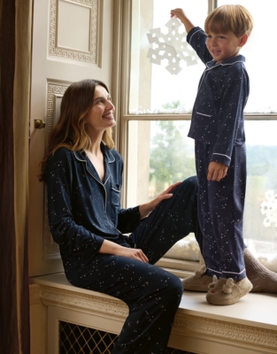 Brushed Organic-Cotton Classic Fit Glow In The Dark Pyjamas (1–12yrs)
