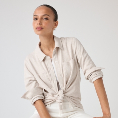 Brushed Organic Cotton Jersey Shirt