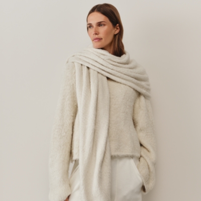 Brushed Silk Wrap Scarf