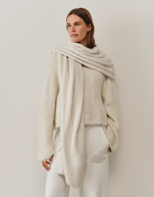 Brushed Silk Wrap Scarf