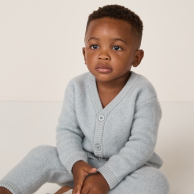 Brushed Wool Cardigan & Leggings Set (0–24mths)