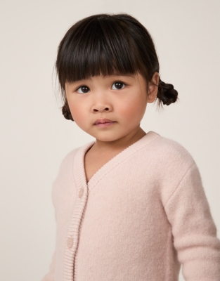 Brushed Wool Cardigan & Leggings Set (0–24mths)