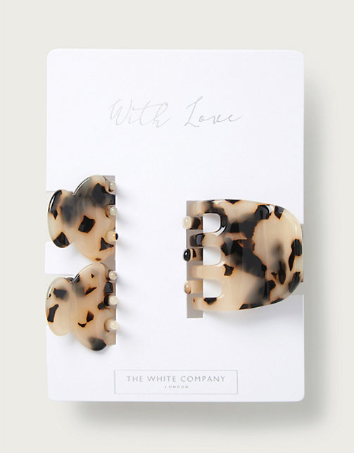 Bulldog Hair Clips - Set of 3 | Accessories Sale | The White Company UK