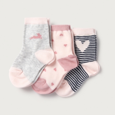 white company baby socks