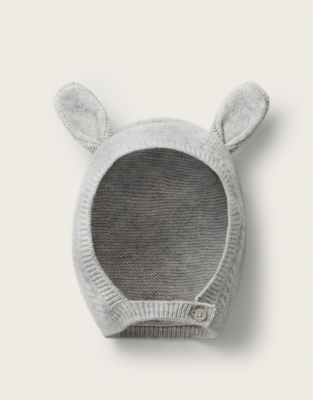 Bunny Bonnet with Cashmere (0–2yrs)