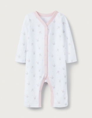 Bunny Face-Print Sleepsuit | Baby & Children's Sale | The White Company UK
