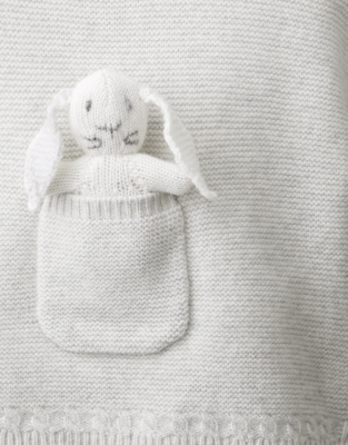 Bunny Pocket Jumper with Cashmere (0–2yrs)