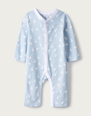 Bunny-Print Sleepsuit | Baby & Children's Sale | The White Company UK
