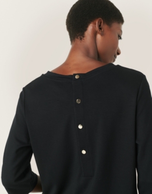 Button Back Jersey T-Shirt