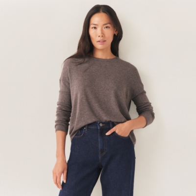 Button Back Jumper with Cashmere