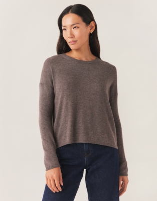 Button Back Jumper with Cashmere