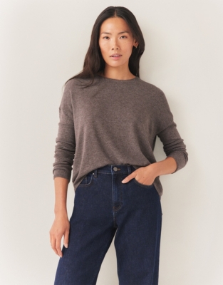 Button Back Jumper with Cashmere