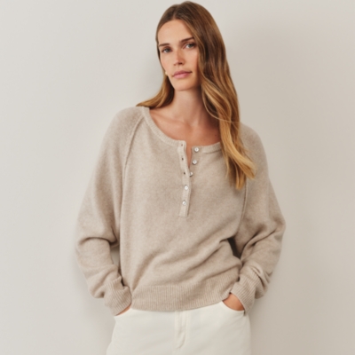 Button Detail Jumper with Alpaca