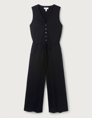 Button Front Pocket Jumpsuit | Clothing Sale | The White Company UK