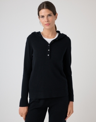 Button Placket Hoodie