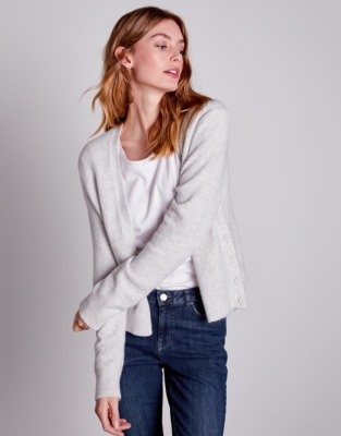 Button Side Cardigan with Alpaca | Clothing Sale | The White Company UK