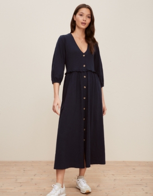 Button-Through Frill-Detail Dress | Clothing Sale | The White Company UK